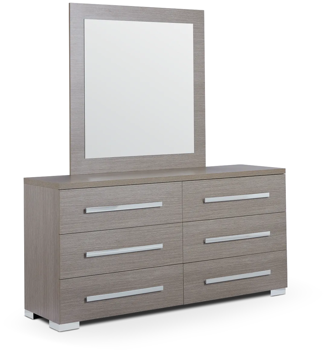 Lucca Gray Dresser & Mirror