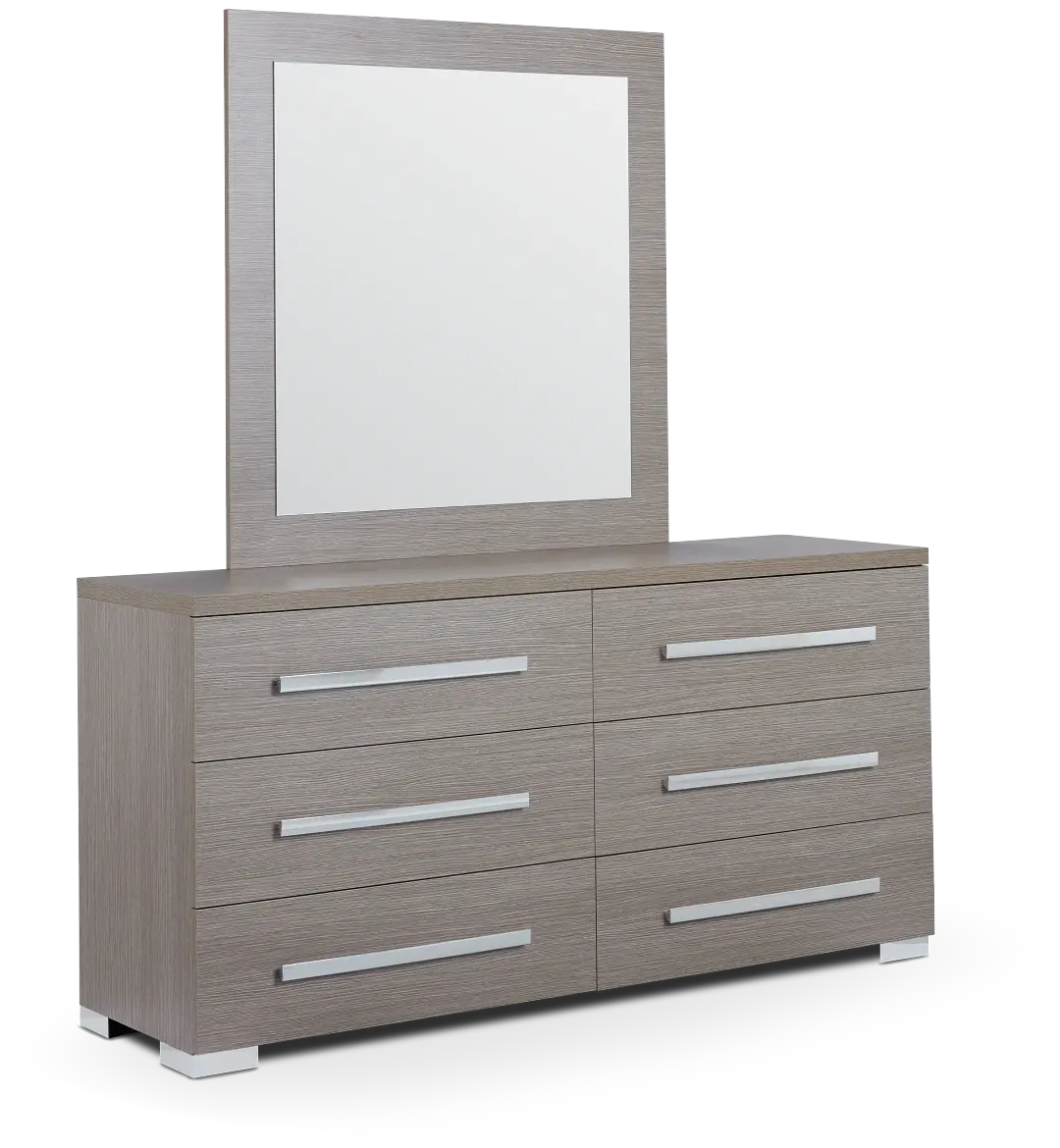 Lucca Gray Dresser & Mirror Lucca Gray Dresser & Mirror