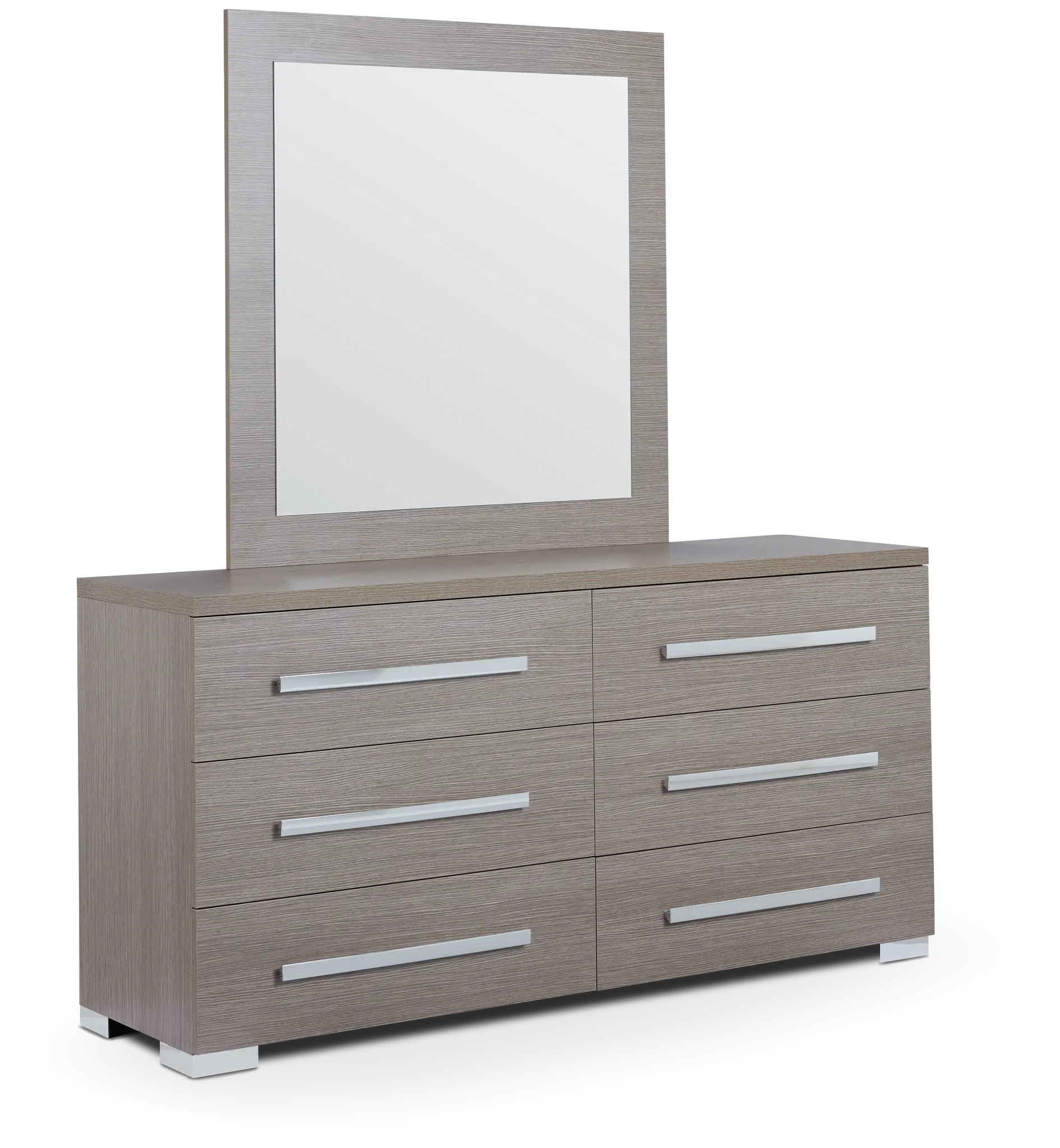 Lucca Gray Dresser & Mirror