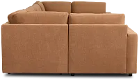 Addie Brown Fabric 8-piece Pit Storage Sectional