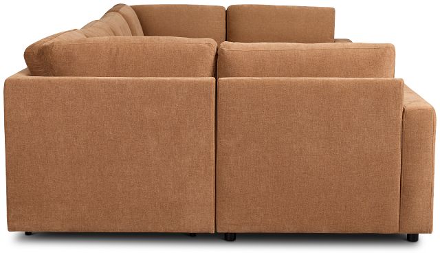 Addie Brown Fabric 8-piece Pit Storage Sectional