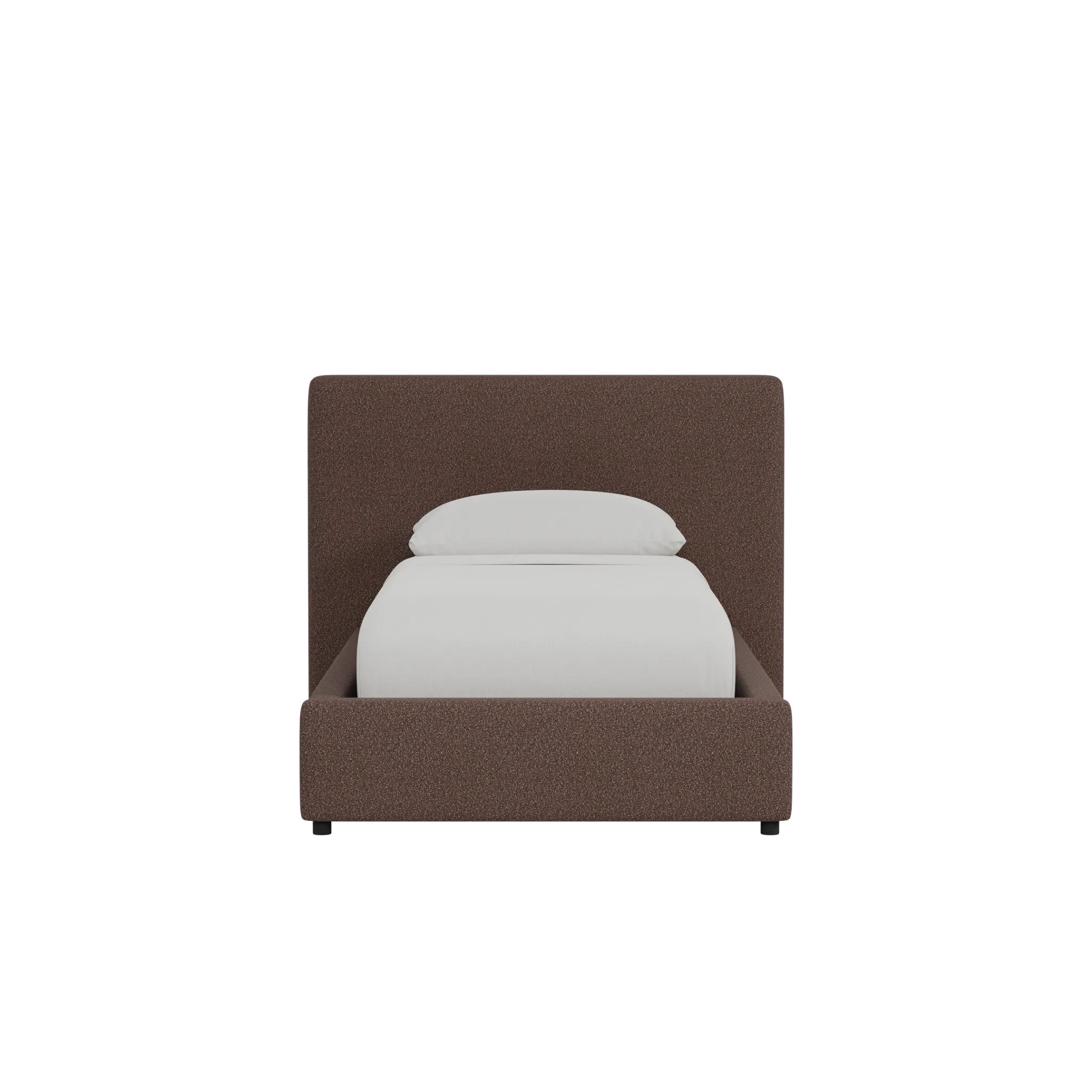 Grayton Elite Dark Brown 44" Upholstered Platform Bed