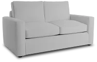 Siesta Suave White Fabric Memory Foam Sleeper