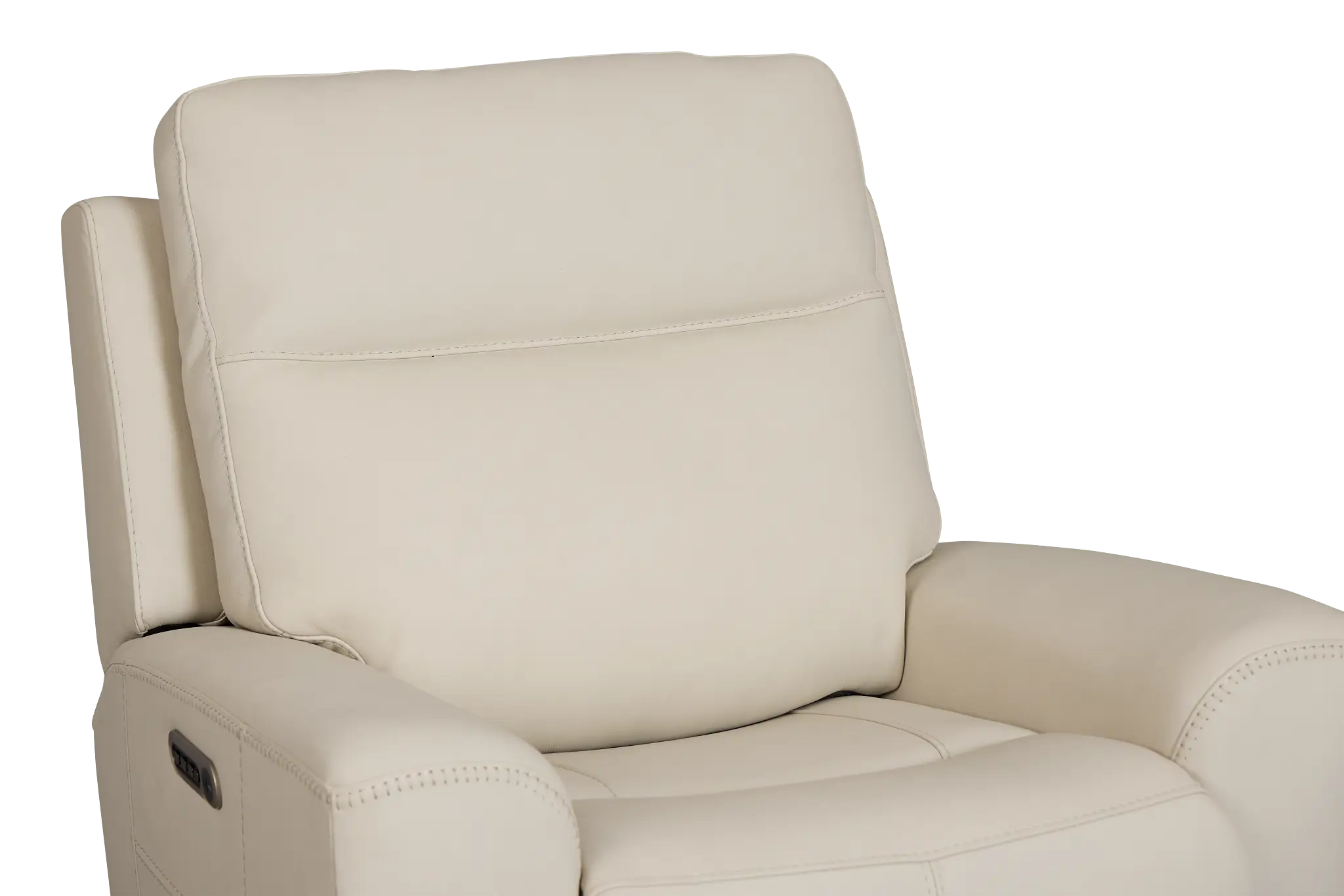Sterling Ivory Lthr/vinyl Power Recliner Sterling Ivory Lthr/vinyl Power Recliner