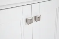 Newport White Large Peninsula Door Wall Desk