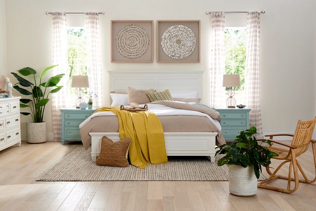 Cape Cod Ivory Panel Bed