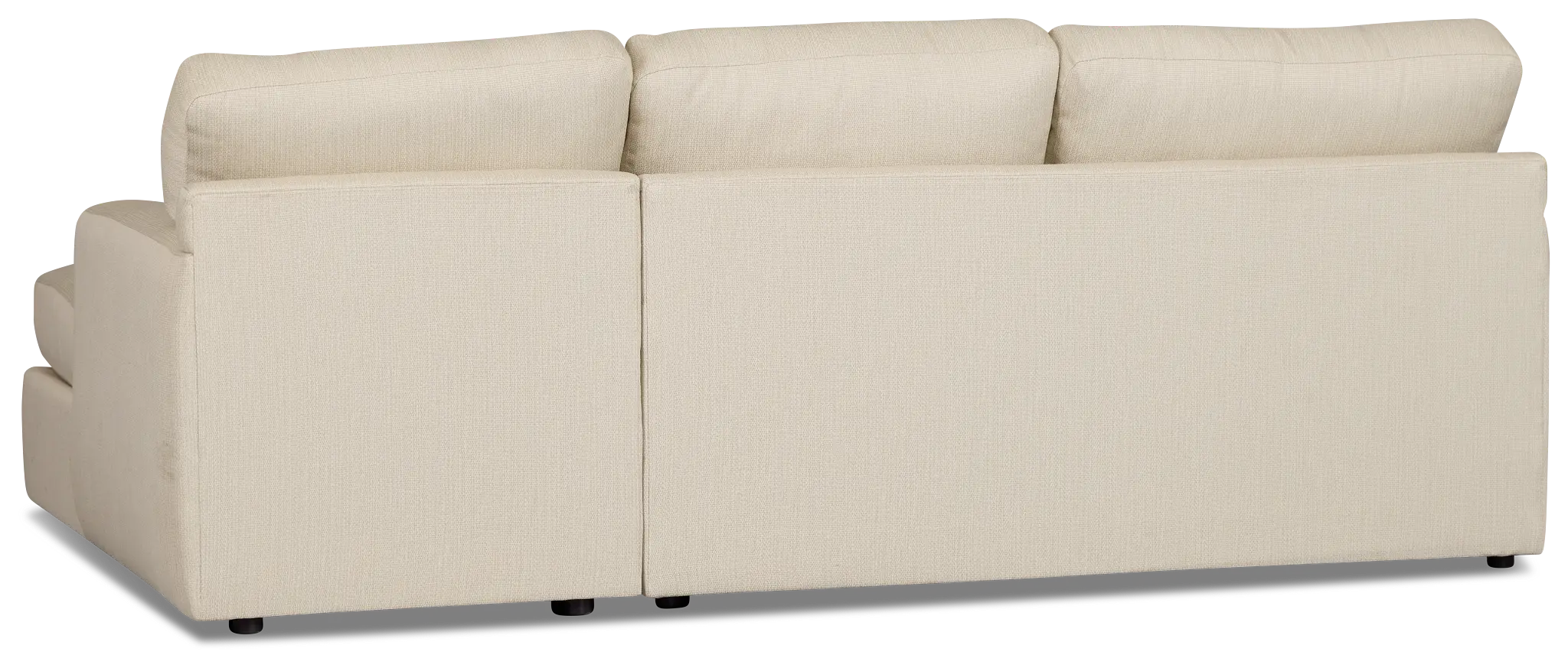 Rhodes Beige Fabric Right Chaise Sectional Rhodes Beige Fabric Right Chaise Sectional