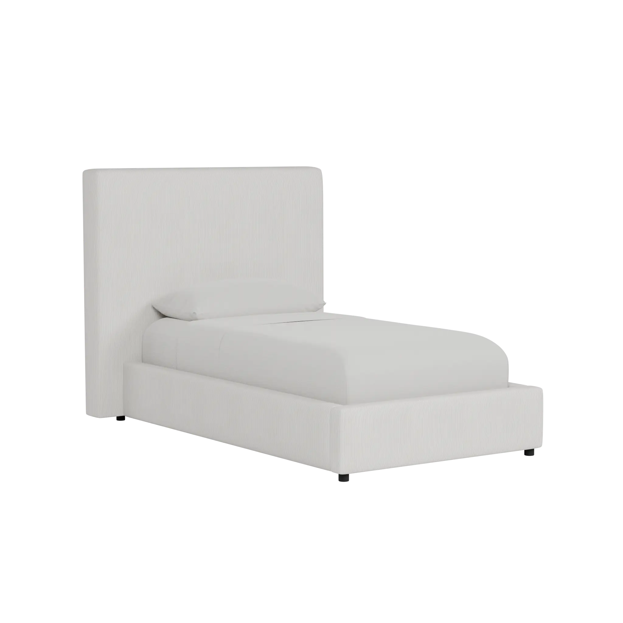 Grayton Lucy Light Beige 54" Upholstered Platform Bed Grayton Lucy Light Beige 54" Upholstered Platform Bed