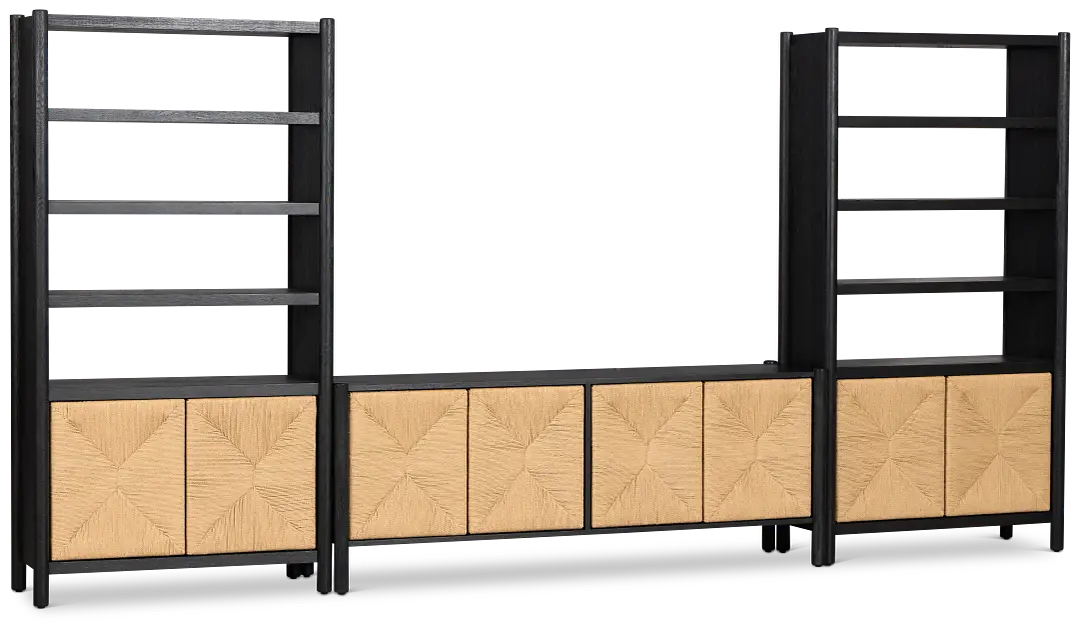 Santorini Black 71" Entertainment Wall Santorini Black 71" Entertainment Wall