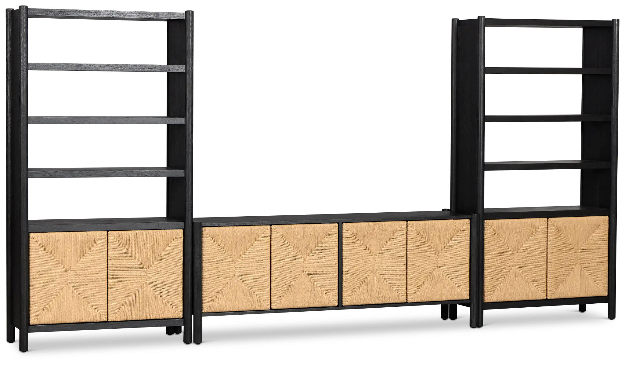 Santorini Black 71" Entertainment Wall Santorini Black 71" Entertainment Wall