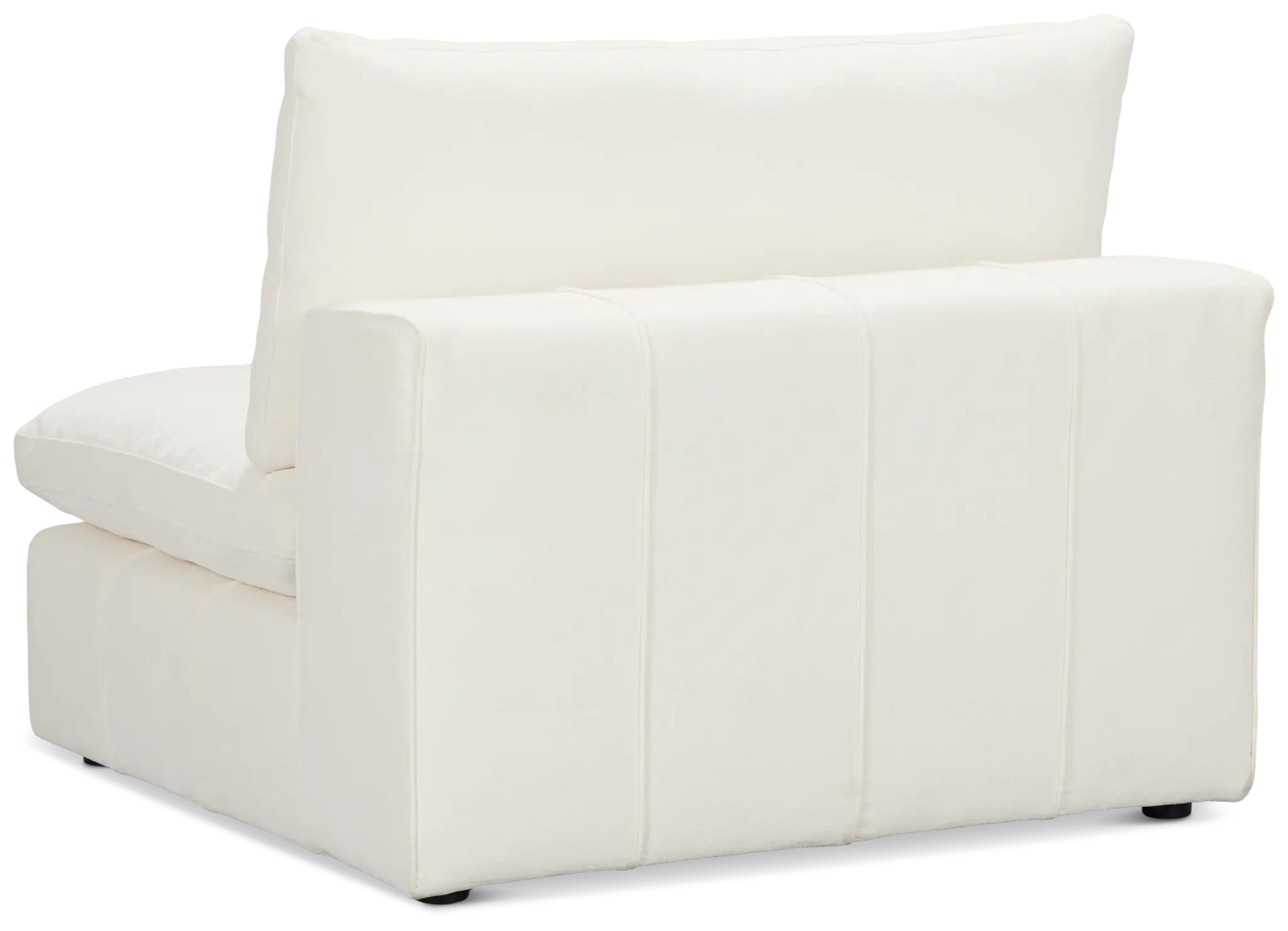 Cruz White Fabric Armless Chair Cruz White Fabric Armless Chair