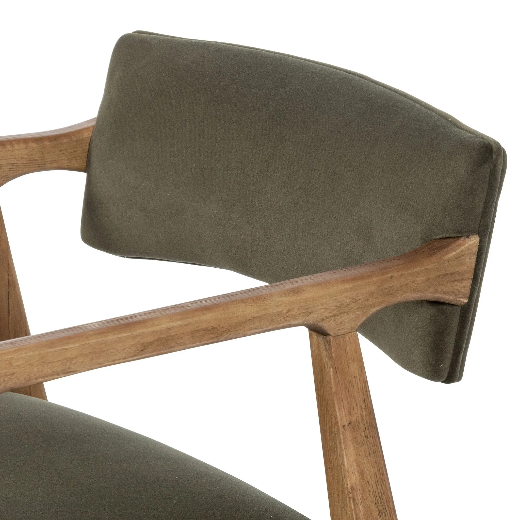 Four Hands Joe Dark Green Velvet Accent Chair