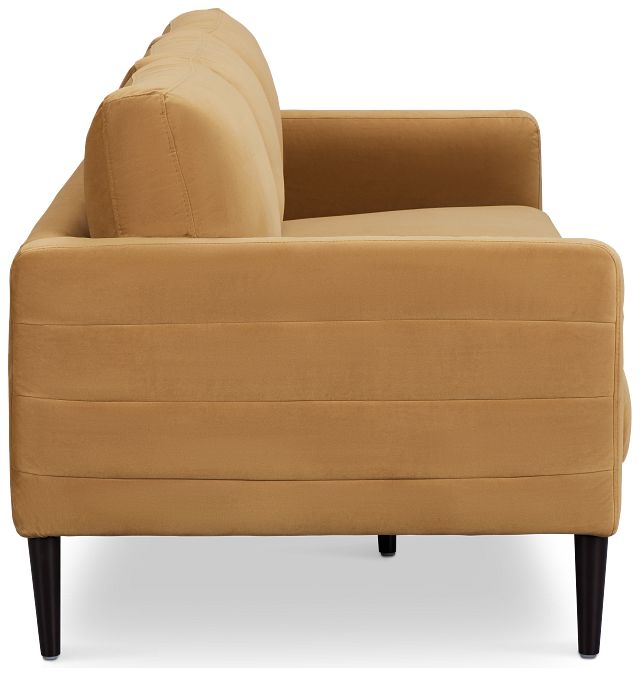 Nala Light Brown Velvet Sofa