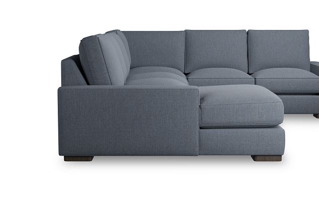 Edgewater Victory Dark Blue Medium Left Chaise Sectional