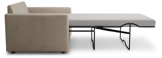 Siesta Peyton Beige Fabric Memory Foam Sleeper