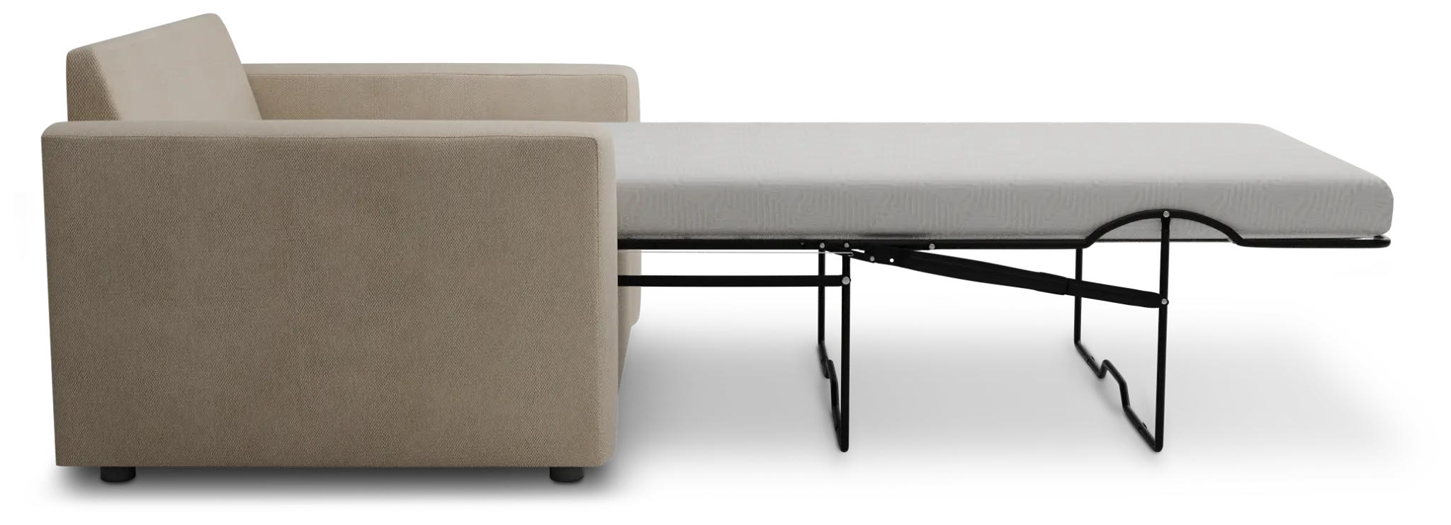 Siesta Peyton Beige Fabric Memory Foam Sleeper Siesta Peyton Beige Fabric Memory Foam Sleeper