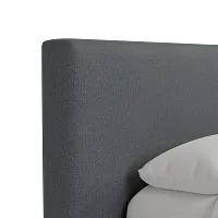 Grayton Delray Dark Gray 44" Upholstered Platform Bed