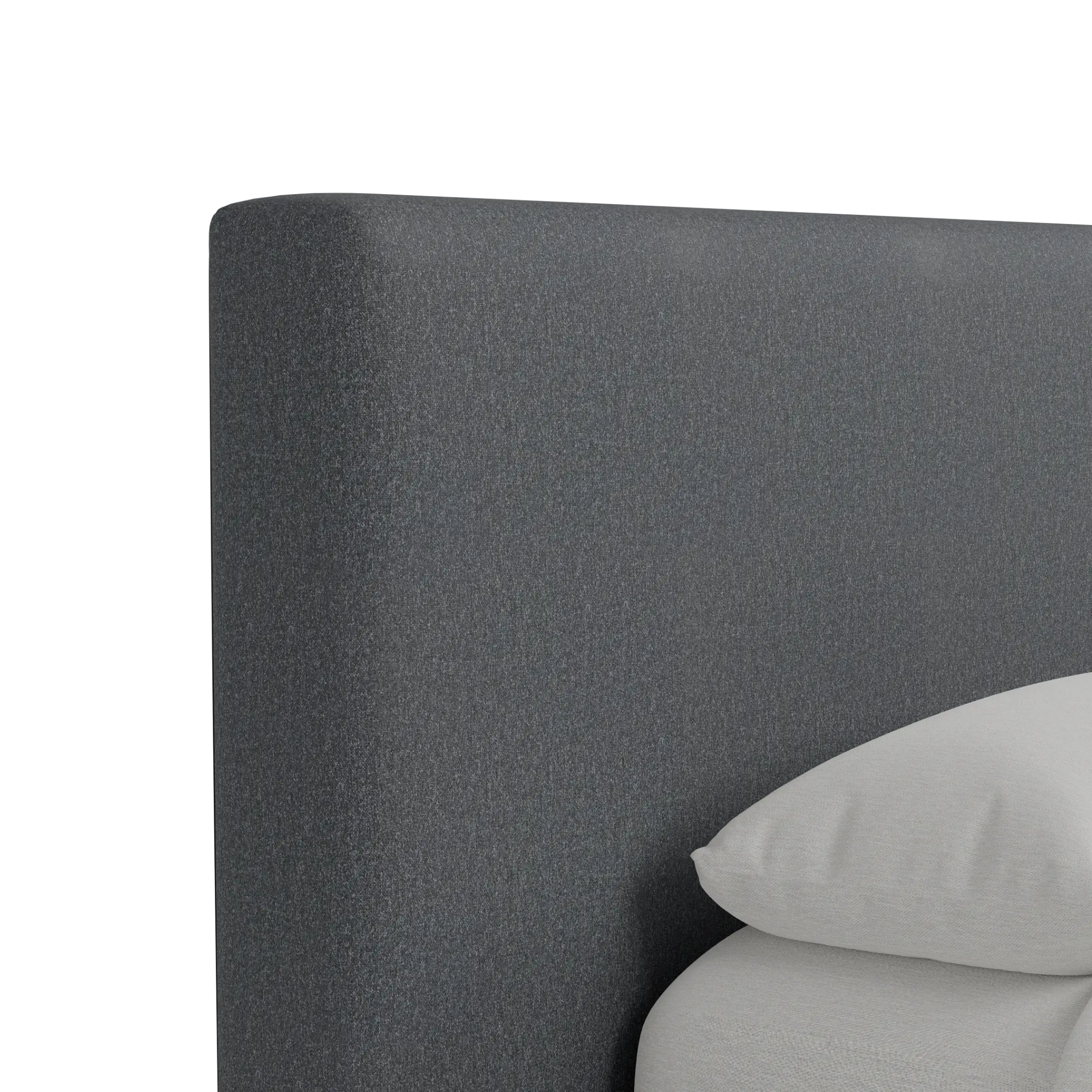 Grayton Delray Dark Gray 44" Upholstered Platform Bed Grayton Delray Dark Gray 44" Upholstered Platform Bed