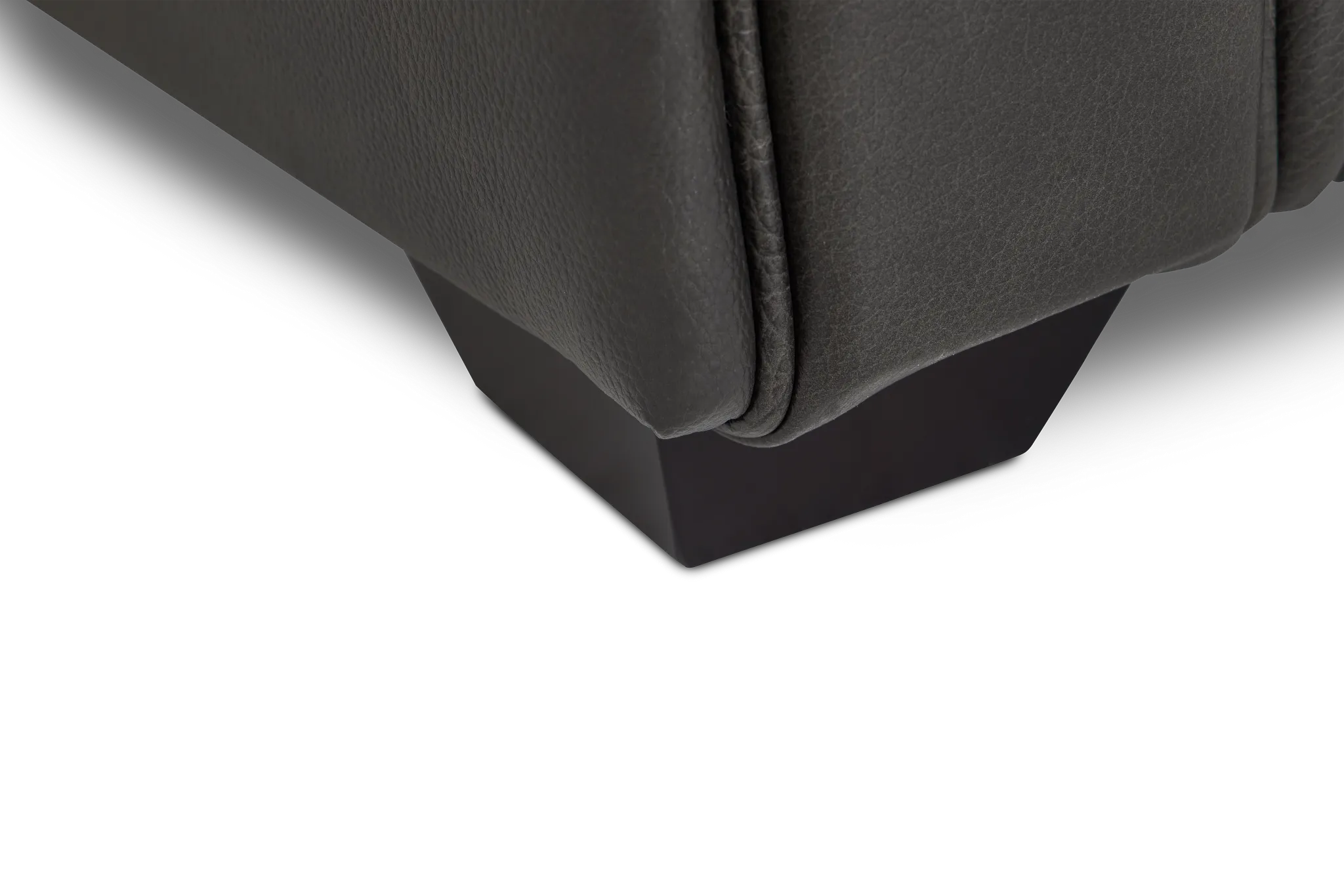 Lincoln Dark Gray Lthr/vinyl Sofa