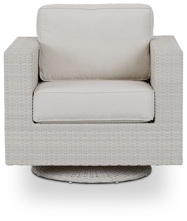 Biscayne White Swivel Chair (3)