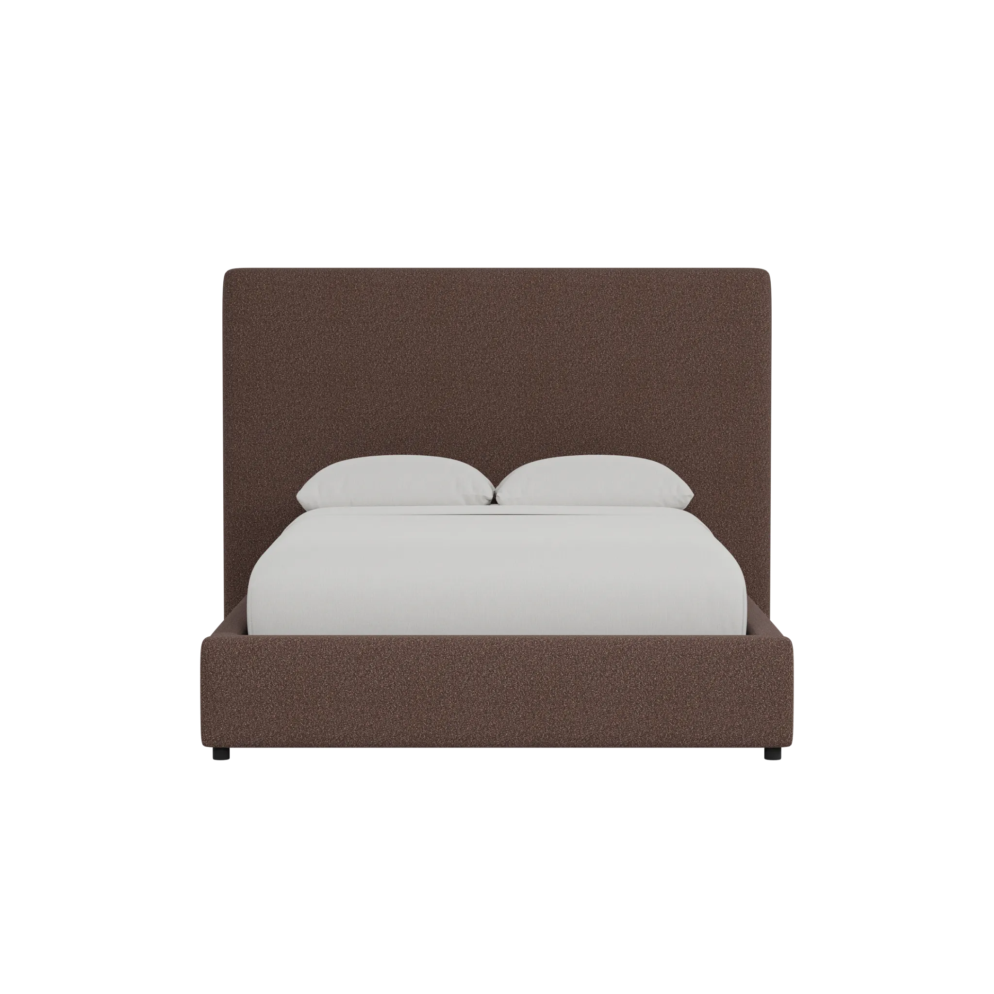 Grayton Elite Dark Brown 54" Upholstered Platform Bed