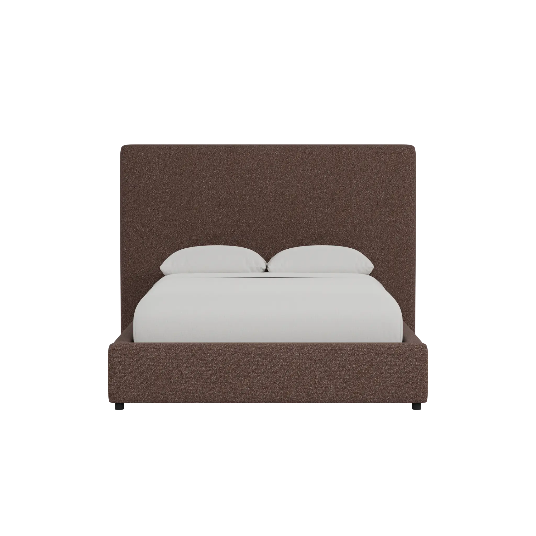 Grayton Elite Dark Brown 54" Upholstered Platform Bed Grayton Elite Dark Brown 54" Upholstered Platform Bed