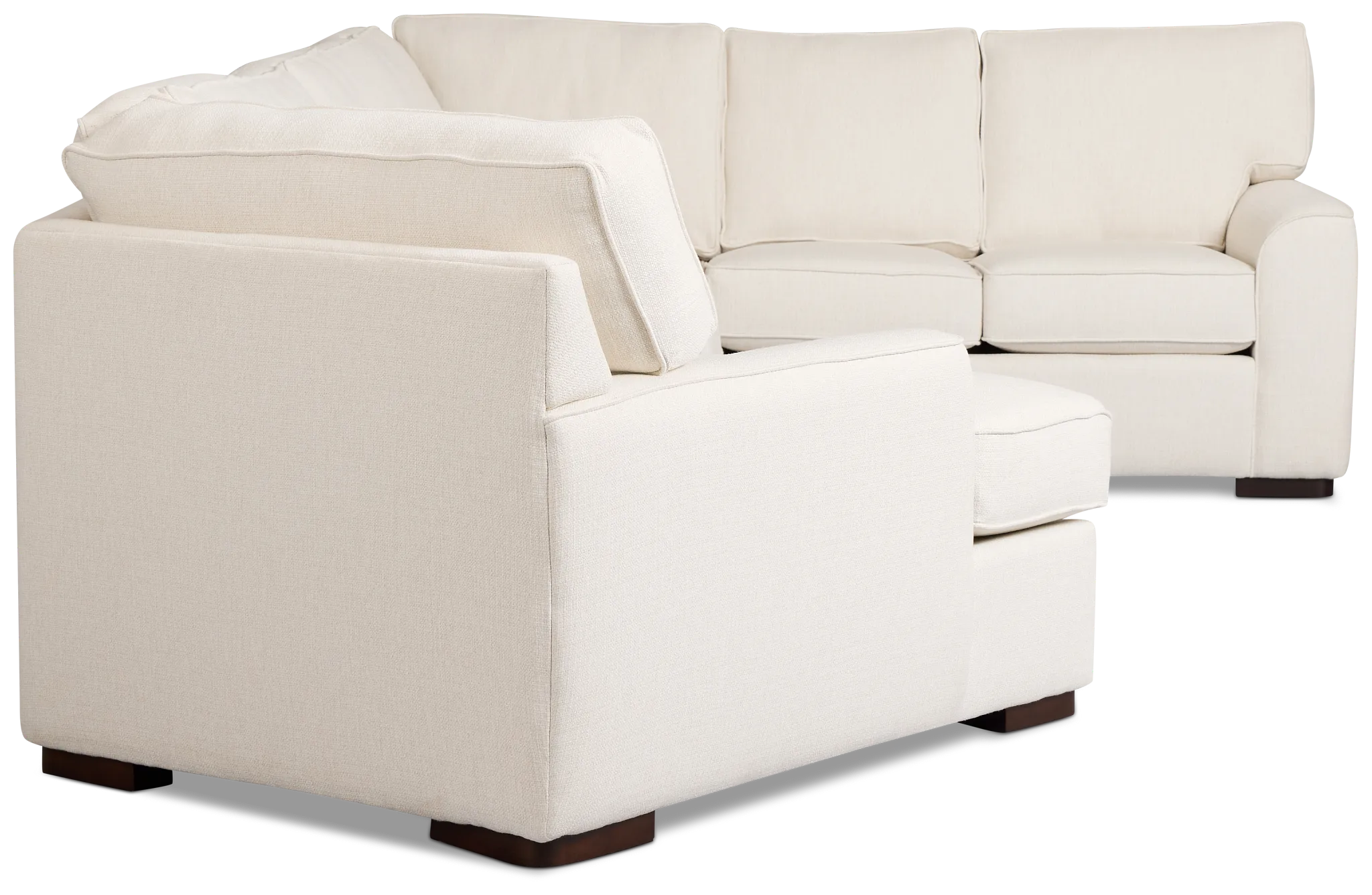 Sinclair Light Beige Fabric Large Left Cuddler Sectional