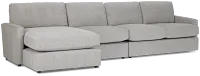 Noah Gray Fabric Small Left Chaise Sectional