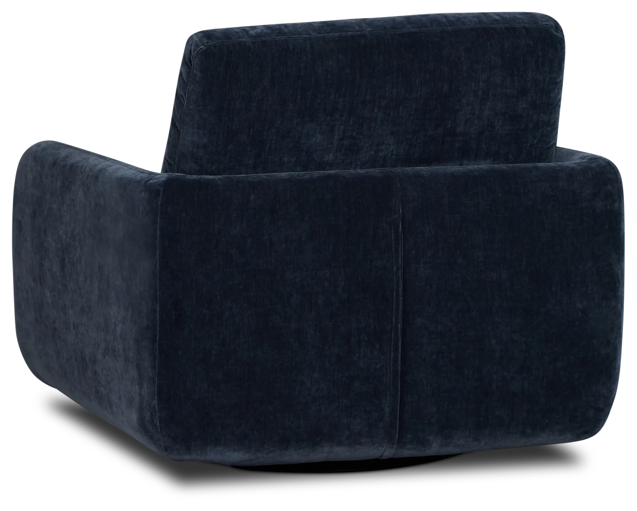 Jules Dark Blue Velvet Swivel Chair