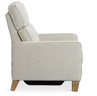Bayside Light Beige Fabric Power Recliner