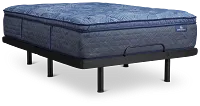 Serta Perfect Sleeper Cobalt Calm Plush Deluxe Adjustable Mattress Set