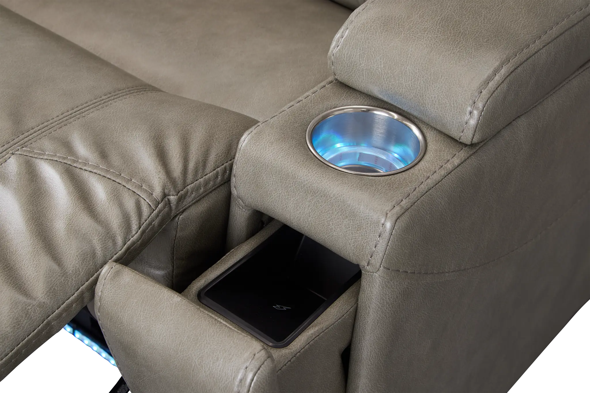 Meta Gray Micro Power Recliner Meta Gray Micro Power Recliner