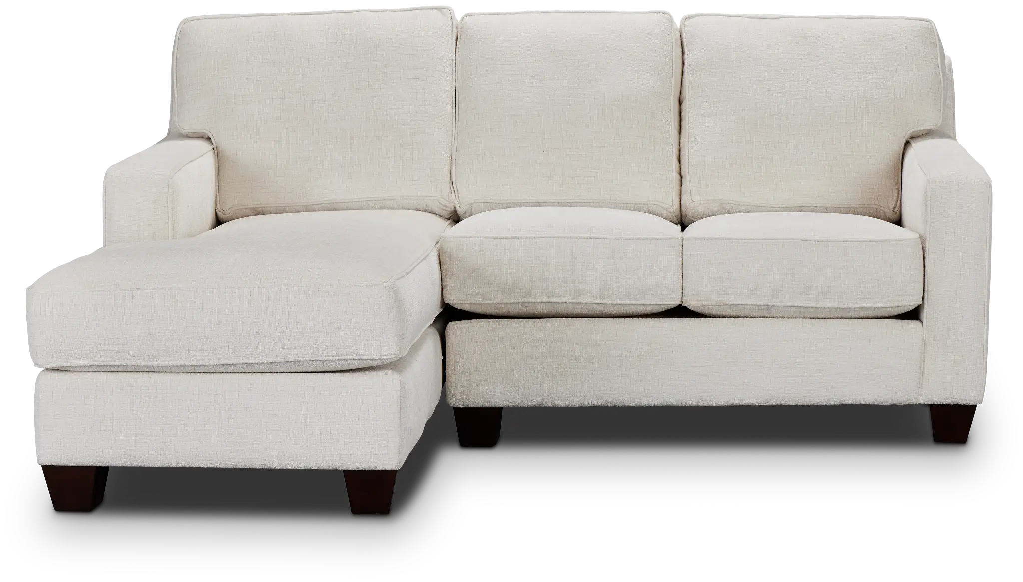 Andie White Fabric Left Chaise Sectional Andie White Fabric Left Chaise Sectional