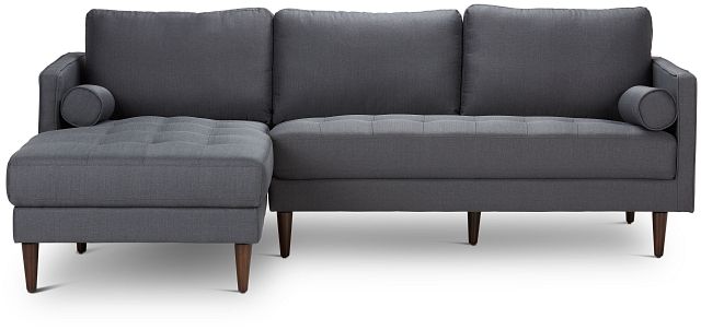 Rue Gray Fabric Left Chaise Sectional