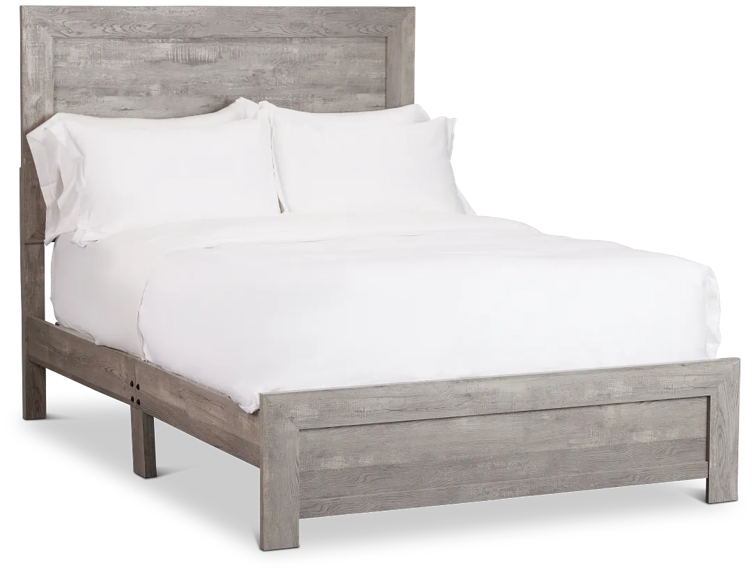 Ollie Gray Panel Bed