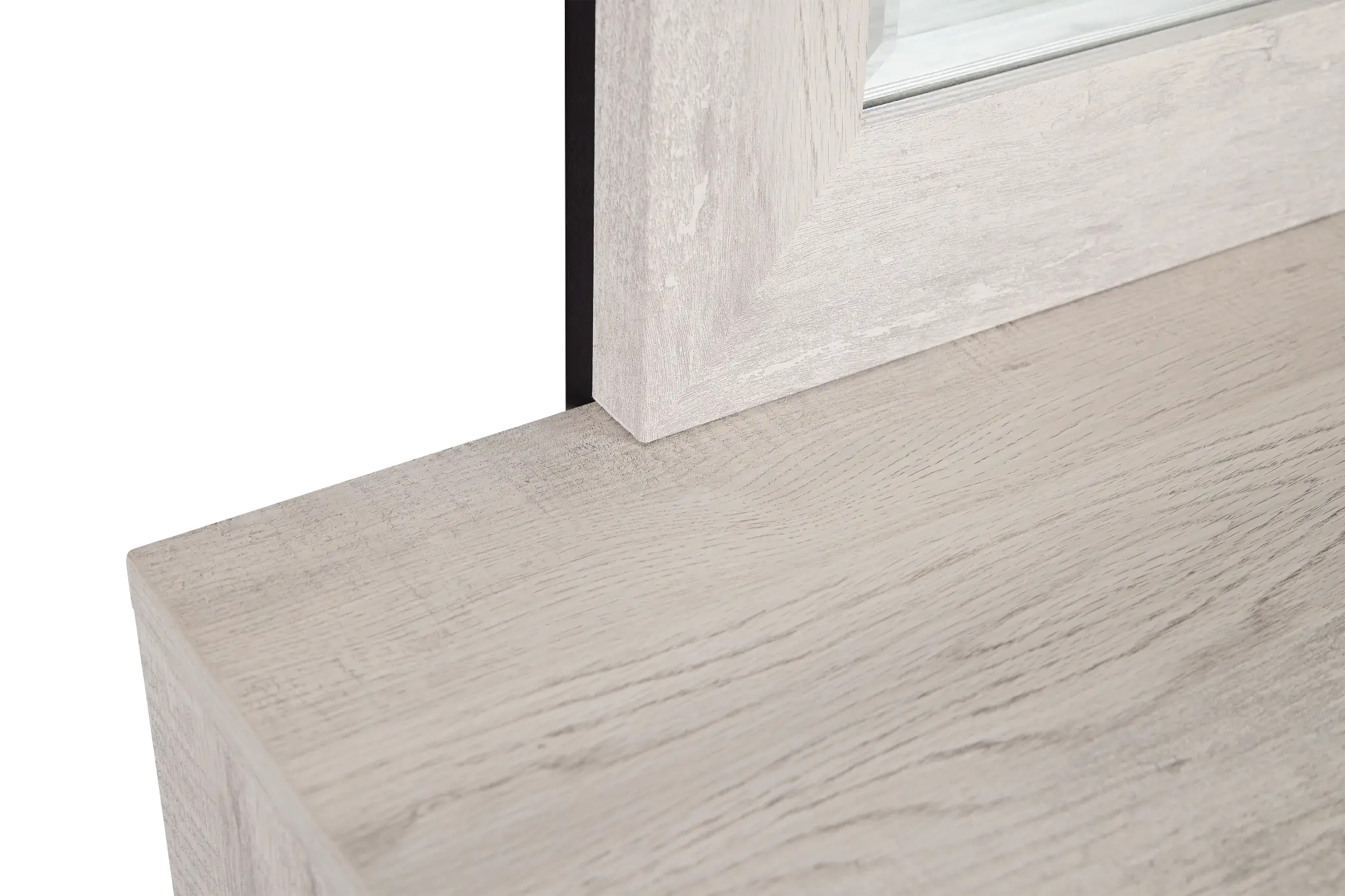 Delray White Dresser & Mirror Delray White Dresser & Mirror