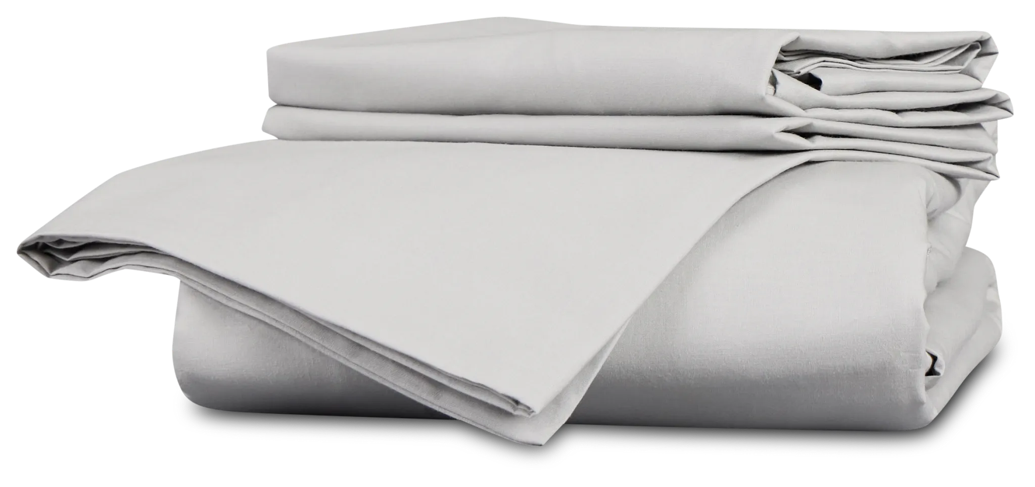 Rest & Renew Percale Cotton Gray 200 Thread Sheet Set
