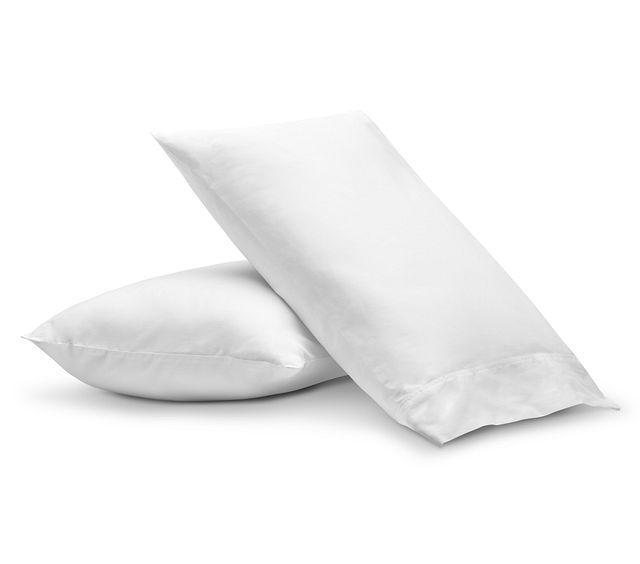 Cotton Sateen White 300 Thread Set Of 2 Pillowcases (0)