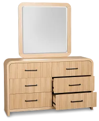 Lyndie Light Tone Dresser & Mirror