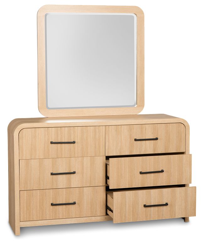 Lyndie Light Tone Dresser & Mirror