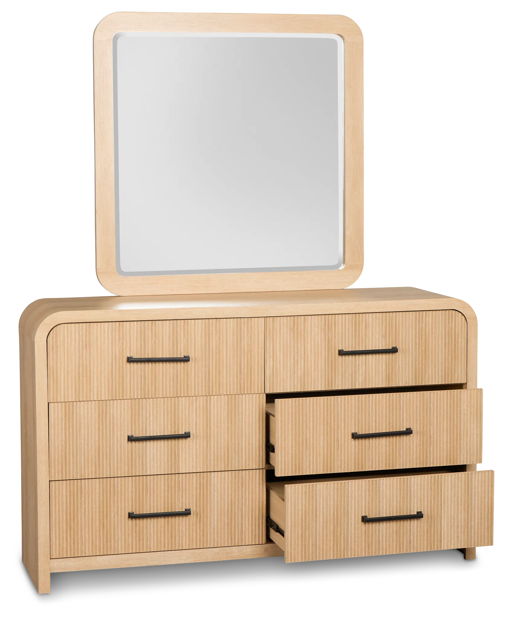 Lyndie Light Tone Dresser & Mirror