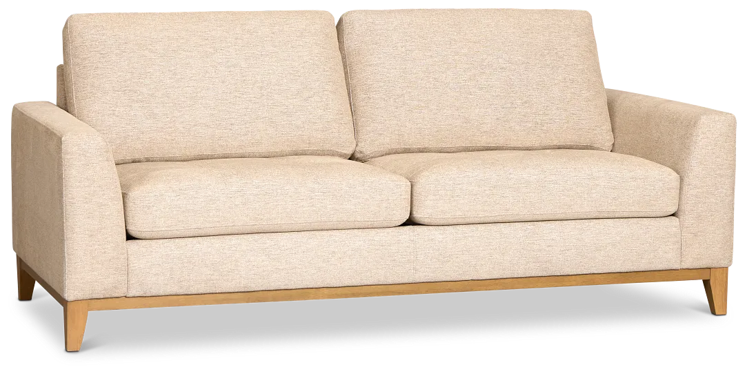 Maisie Light Brown Fabric Sofa