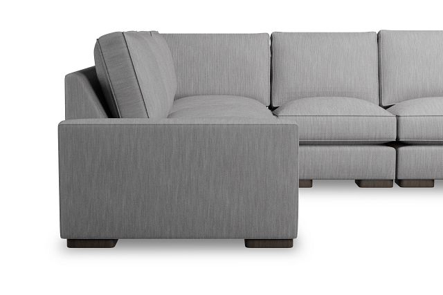 Edgewater Revenue Gray Medium Two-arm Sectional