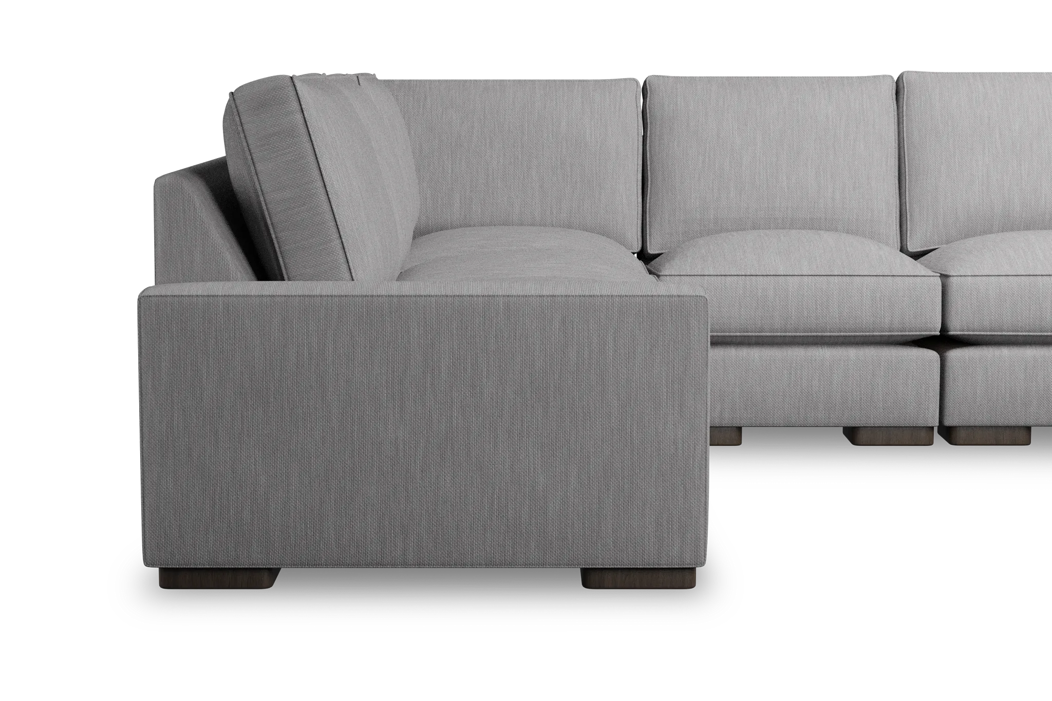 Edgewater Revenue Gray Medium Two-arm Sectional