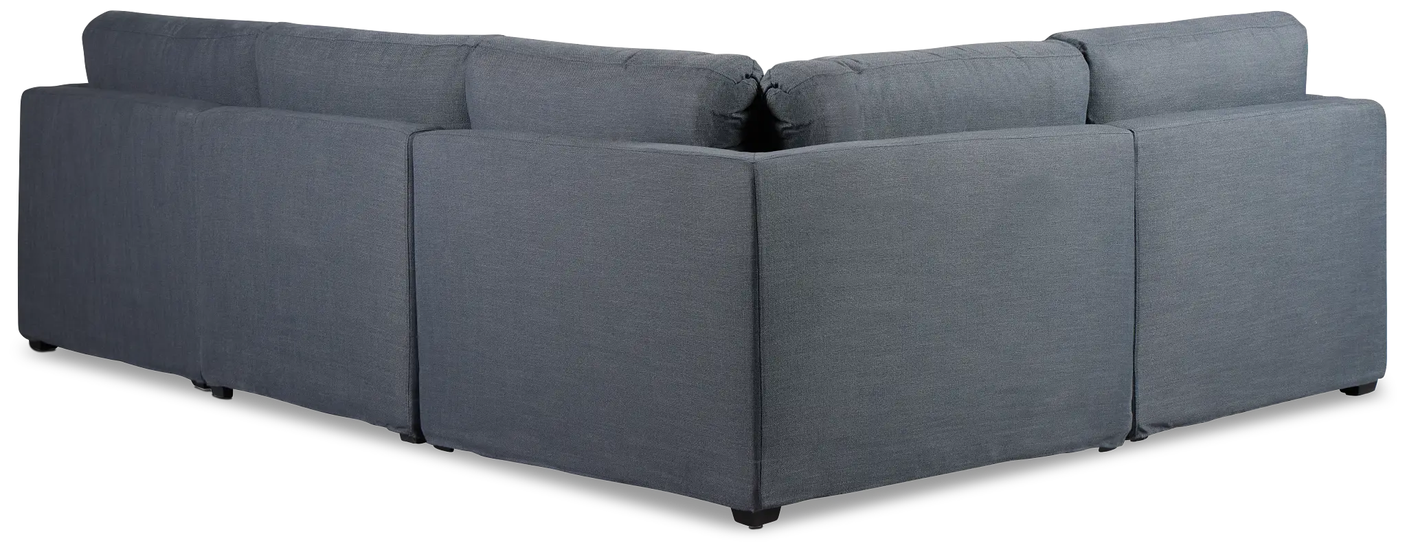 Willow Navy Fabric Small Two-arm Sectional Willow Navy Fabric Small Two-arm Sectional