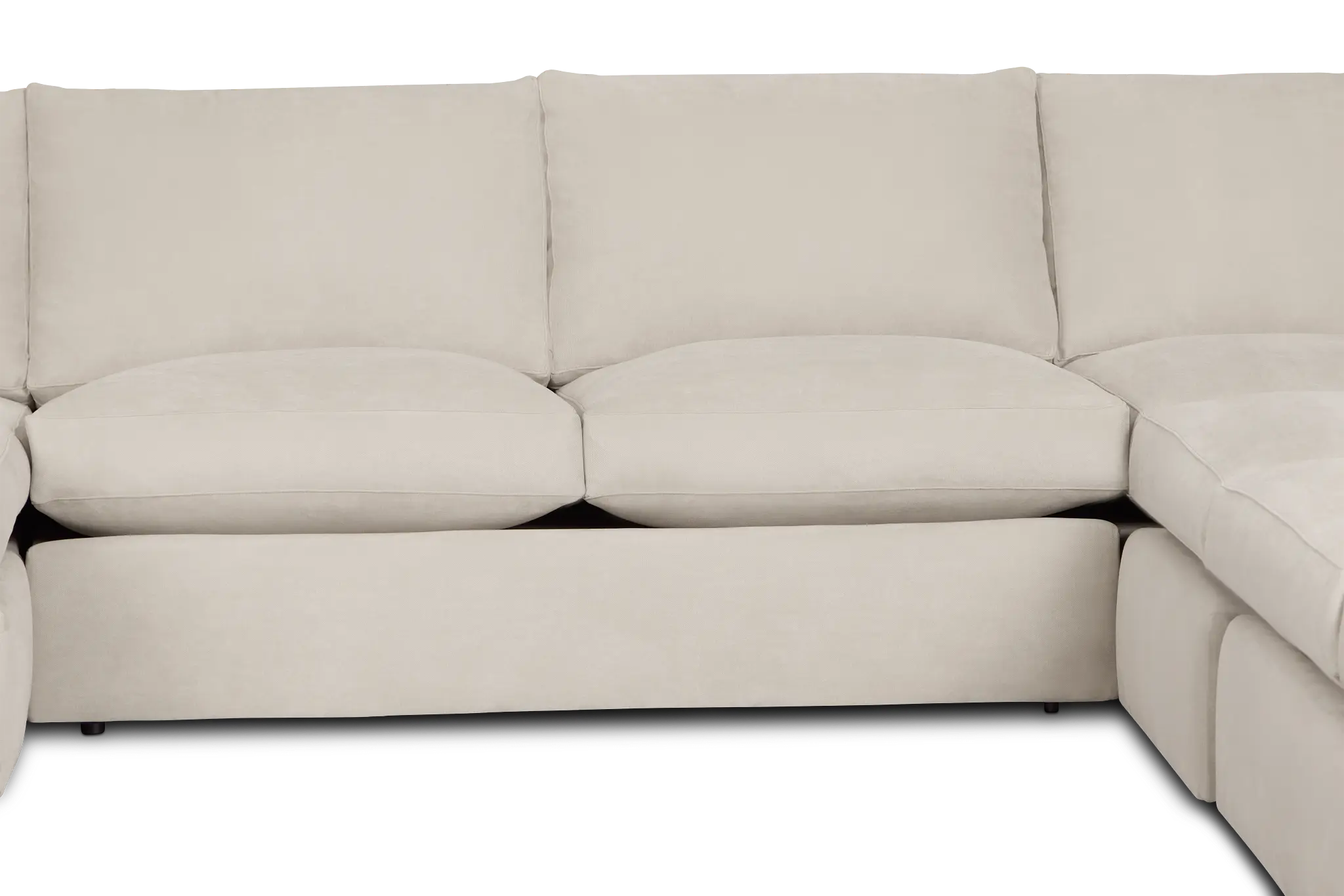 Hudson Gray Fabric Large Left Chaise Sectional Hudson Gray Fabric Large Left Chaise Sectional