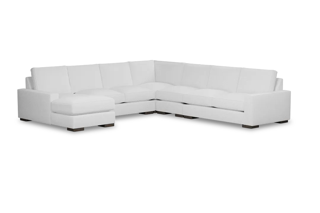 Edgewater Peyton White Large Left Chaise Sectional