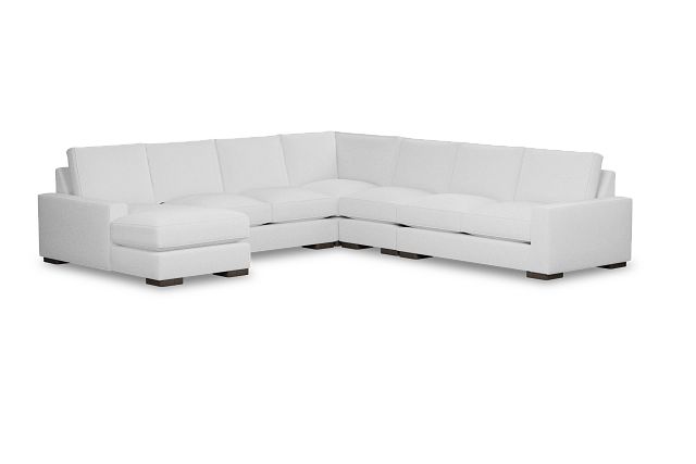 Edgewater Peyton White Large Left Chaise Sectional