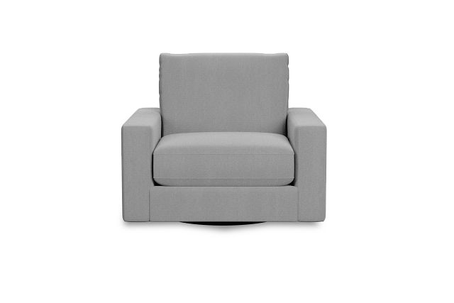 Edgewater Delray Light Gray Swivel Chair