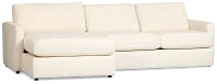 Maxwell Light Beige Fabric Left Chaise Sectional